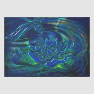 Papier Mousseline Verre 3D Dragonfly Pond
