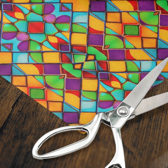Papier Mousseline Verre brillant - Découpage Couleurs vives (Créateur téléchargé)