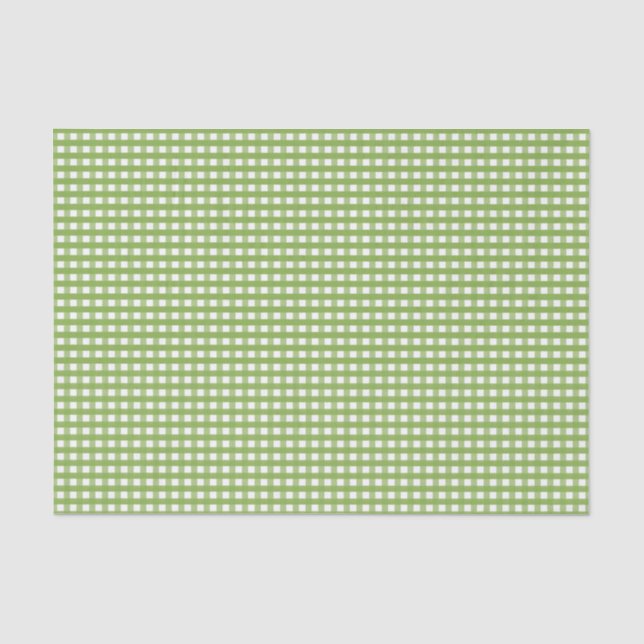 Papier Mousseline Vert & blanc moderne En vichy Motif Favoriser (Recto)