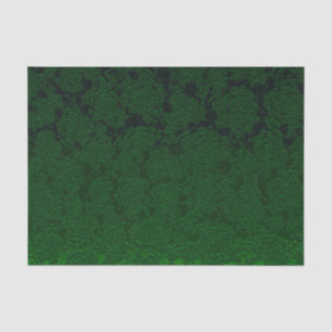 Papier Mousseline Vert chasseur motif élégant de succulente découpag