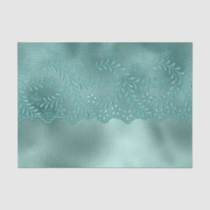 Papier Mousseline Vert œuf de Robin Lace Tenue de Mariée