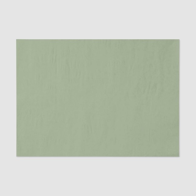 Papier Mousseline Vert Sage moderne Couleur uni (Recto)