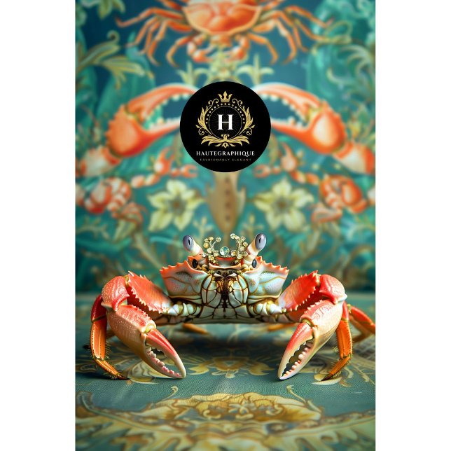 Papier Mousseline Vibrant Vintage Floral King Crabe Découpage (Créateur téléchargé)