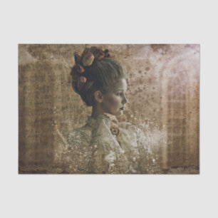 Papier Mousseline Victorian Ghost Lady in Waiting