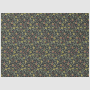 Papier Mousseline Victorien vintage William Morris Feuilles de fruit