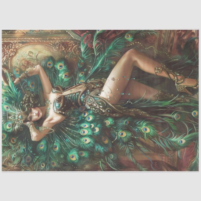 Papier Mousseline Vidéo Peacock (Recto)