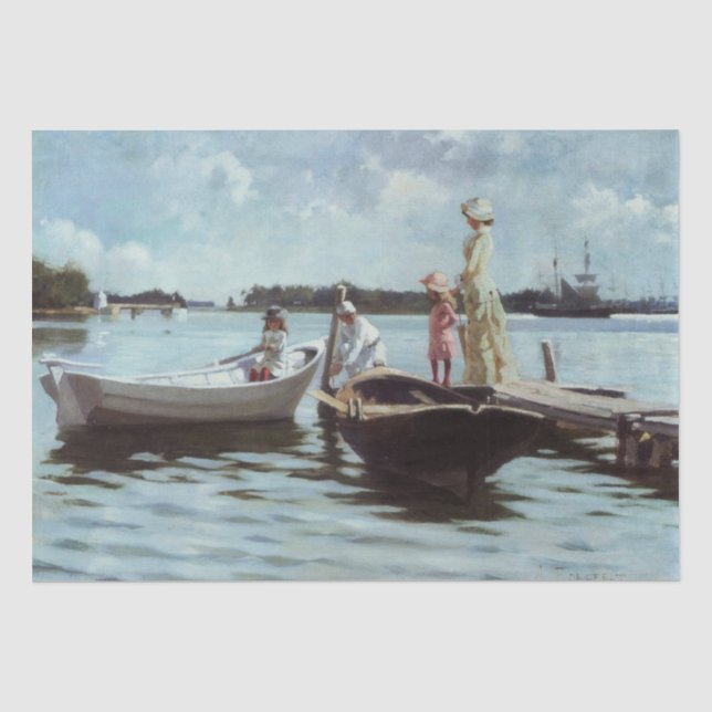 Papier Mousseline Vie d'été dans les Islelets (par Albert Edelfeue) (Recto)