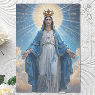 Papier Mousseline Vierge bleue Marie Céleste
