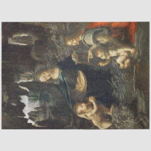 Papier Mousseline Vierge des Roches, Léonard de Vinci