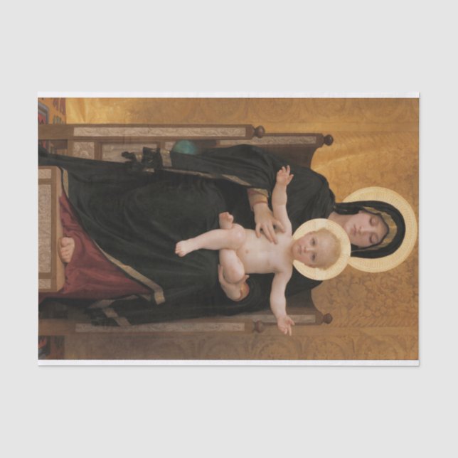 Papier Mousseline Vierge et enfant (Recto)