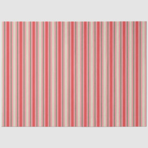 Papier Mousseline Vieux mode rétro Noël Motif rayé rose
