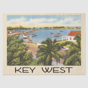 Papier Mousseline Vieux port de Key West Floride
