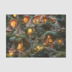 Papier Mousseline Village de Gnome