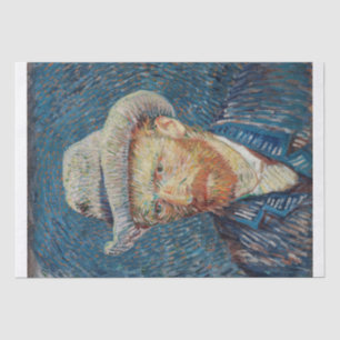 Papier Mousseline Vincent van Gogh   Autoportrait avec Casquette à f