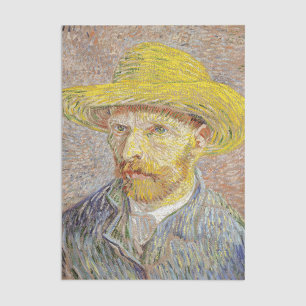 Papier Mousseline Vincent van Gogh - Autoportrait avec Casquette de 
