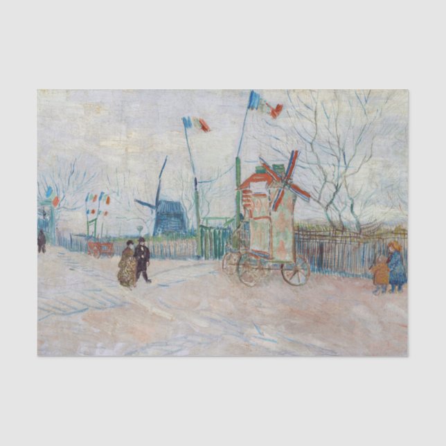 Papier Mousseline Vincent van Gogh - Impasse des Deux Frères (Recto)