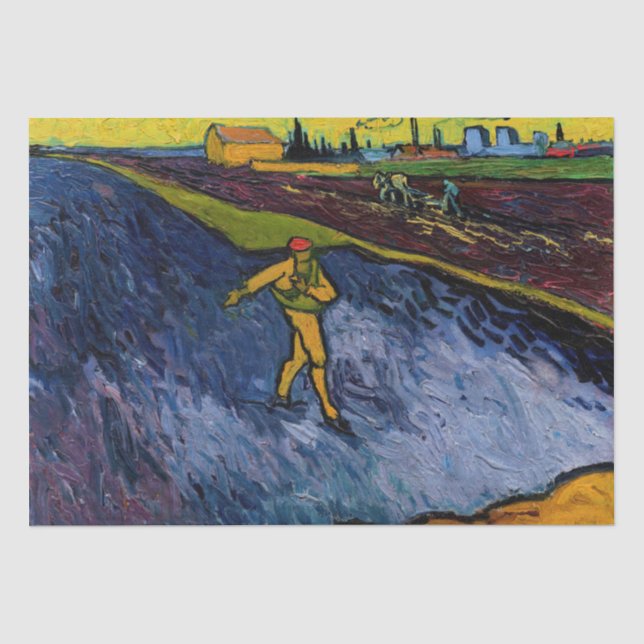 Papier Mousseline Vincent van Gogh - La Tour : périphérie d'Arles (Recto)
