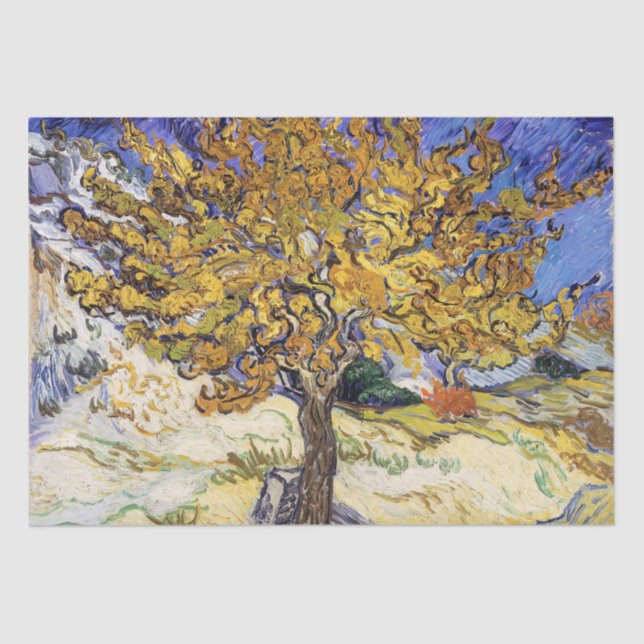 Papier Mousseline Vincent van Gogh - Le Mulberry Tree (Recto)