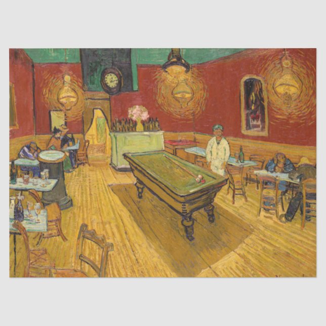 Papier Mousseline Vincent van Gogh - Le Night Café (Recto)