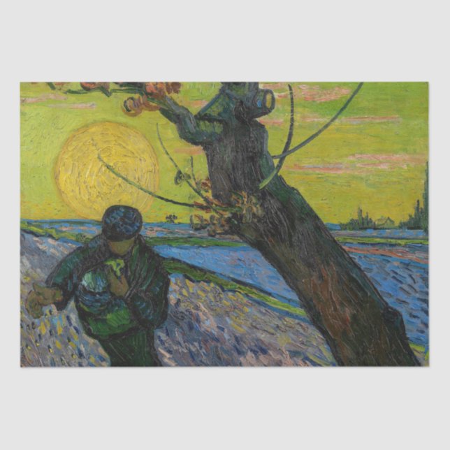 Papier Mousseline Vincent van Gogh - Le Sower (Recto)