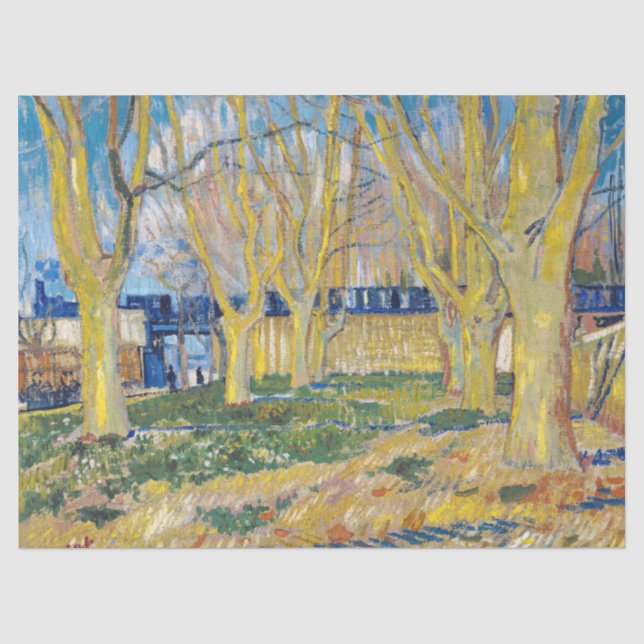 Papier Mousseline Vincent van Gogh - Le Train Bleu (Recto)