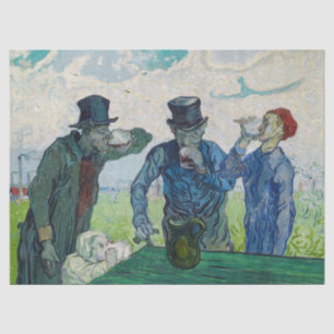 Papier Mousseline Vincent van Gogh - Les buveurs, après Daumier