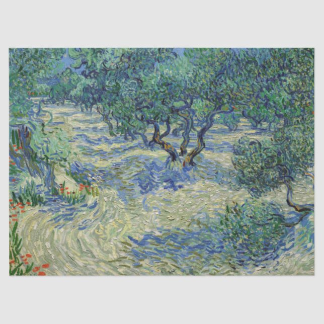 Papier Mousseline Vincent van Gogh - Olive Orchard (Recto)