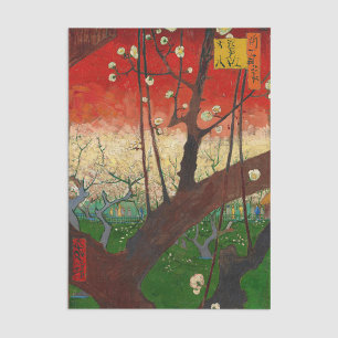 Papier Mousseline Vincent van Gogh - Verger de pruniers en fleurs