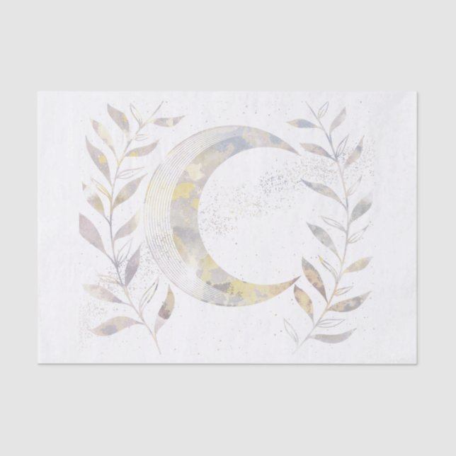 Papier Mousseline Vins et lune (Recto)
