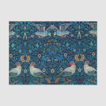 Vintage Abstrait botanique et Motif d'oiseaux