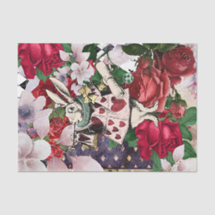 Papier Mousseline Vintage Alice au pays des merveilles