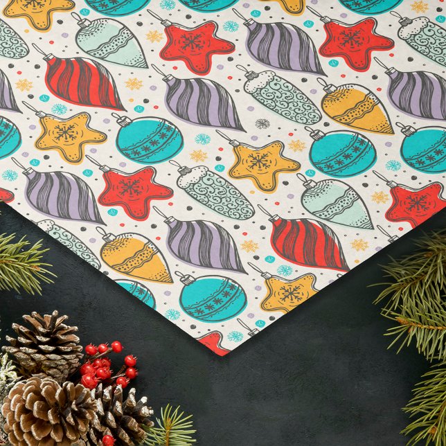 Papier Mousseline Vintage Arbre de Noël (Créateur téléchargé)