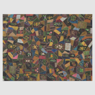 Papier Mousseline Vintage Crazy Quilt