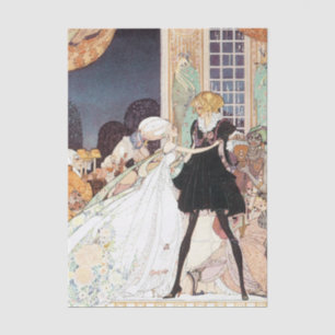 Papier Mousseline Vintage Douze Princesses Danseuses par Kay Nielsen
