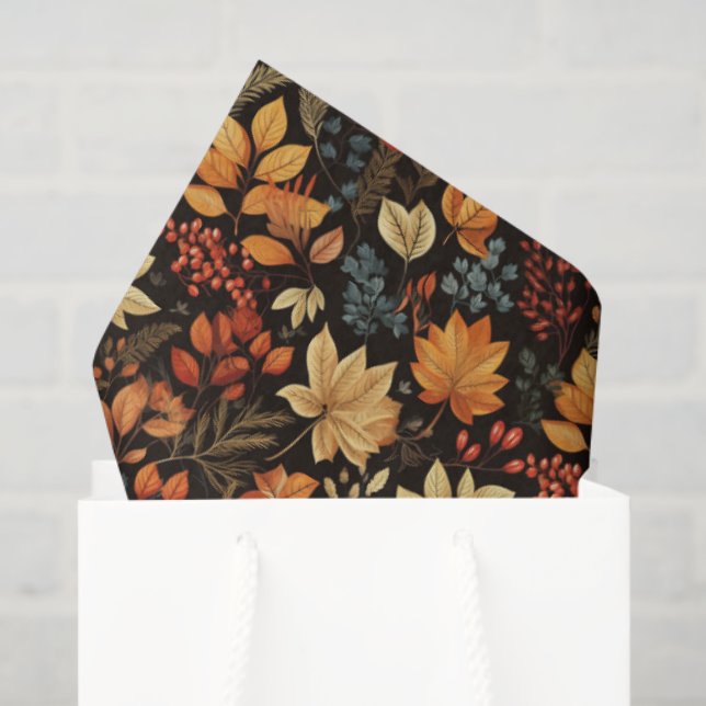 Papier Mousseline Vintage Fall  (Sac cadeau)