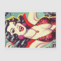 Vintage fille d'horreur vampire
