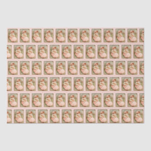 Papier Mousseline Vintage fille victorienne avec papillons poupées r