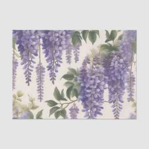 Papier Mousseline Vintage Floral Wisteria