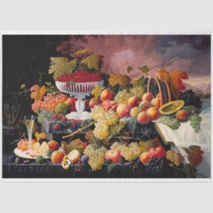 Papier Mousseline Vintage Fruit Painage à vie fixe