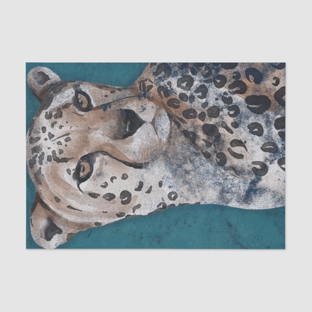 Papier Mousseline Vintage Jaguar (Recto)