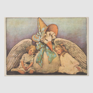 Papier Mousseline Vintage Mère Oie Enfants Jessie Willcox Smith