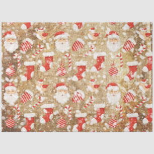 Papier Mousseline Vintage Noël Mix Series Design 6
