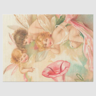 Papier Mousseline Vintage valentine cupide ange 1