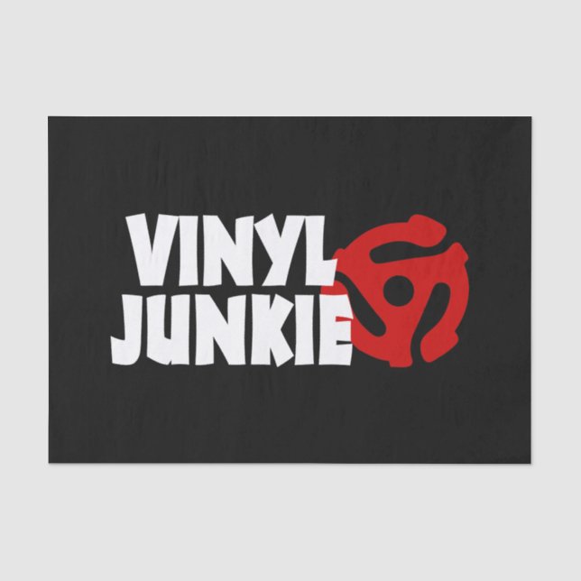 Papier Mousseline Vinyl Junkie (Recto)