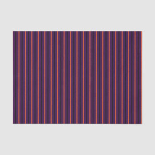 Papier Mousseline Violet foncé avec bandes noires et orange