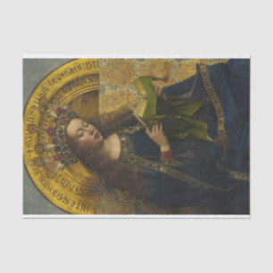 Papier Mousseline Virgin Enthroné, Le Retable De Gand