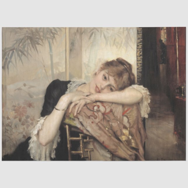 Papier Mousseline Virginie (La Parisienne) (par Albert Edelfeel) (Recto)