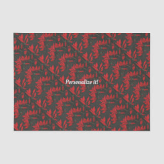 Papier Mousseline Vivid red cyclamen on a dark background