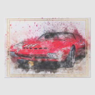 Papier Mousseline Voiture classique Pontiac Decoupage