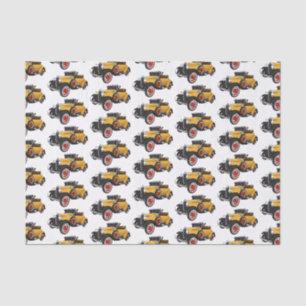 Papier Mousseline Voiture jaune classique 1931